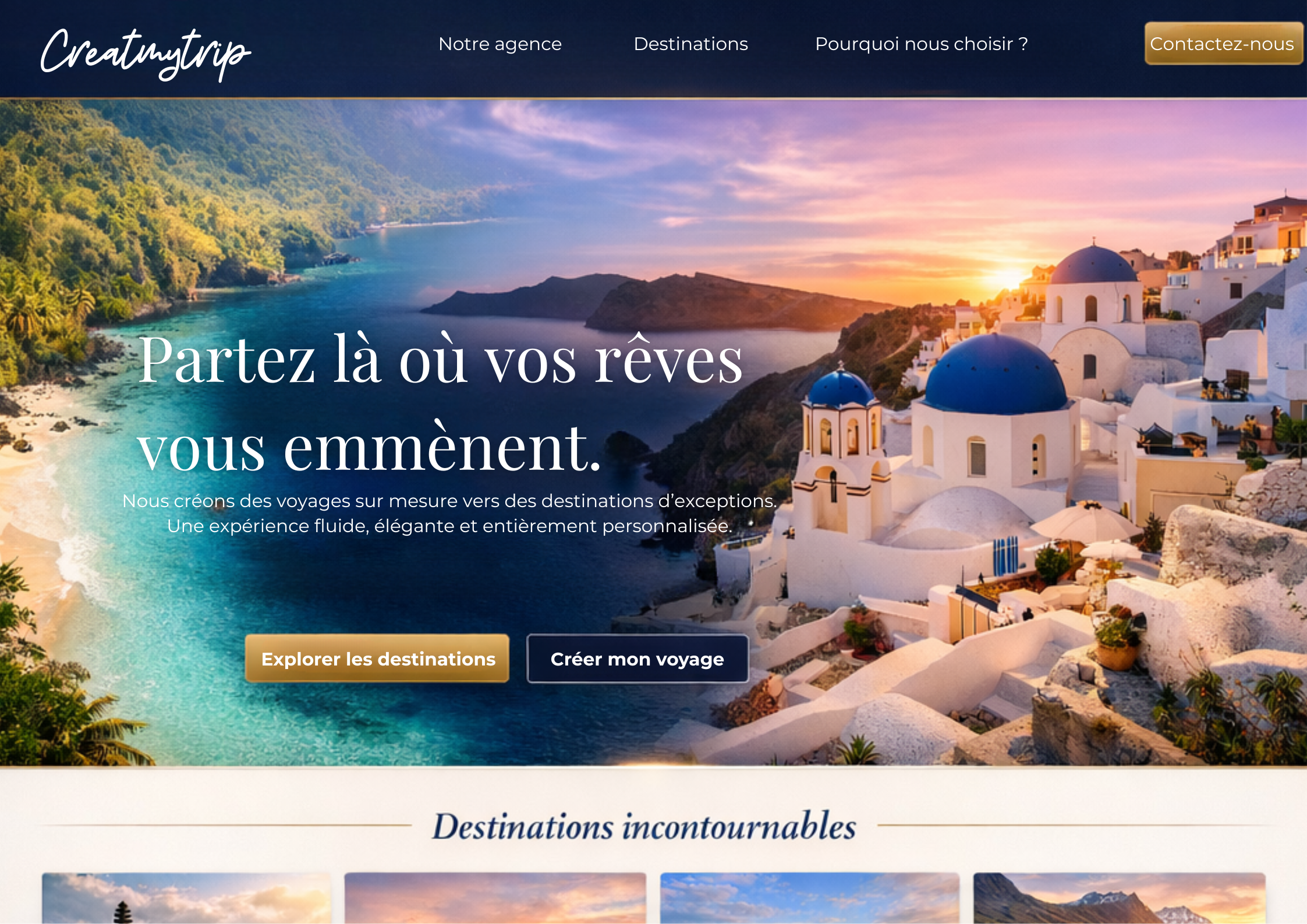 Concept agence de voyage